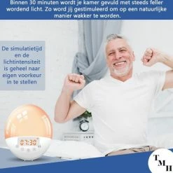 The Modern Human? EASY WAKE WIFI - Hoge Kwaliteit Wake Up Light Wifi - Inclusief Gratis App - Strak Design - Verbinding Met Google Home En Alexa - Natuurlijke Geluiden En FM Radio - USB Oplader - Slaaptrainer - Slaaphulp - Ook Franse Handleiding -Beurer store 550x545 6