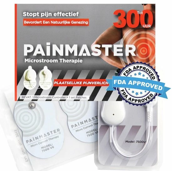 PAINMASTER? | Werkt Uitstekend Tegen Pijnbestrijding Voor Nek, Bovenrug, Onderrug, Schouders, Arm, Knie, Voet, Kuit. Pijnbestrijding ZONDER MEDICIJN. Micro Current Therapie.
