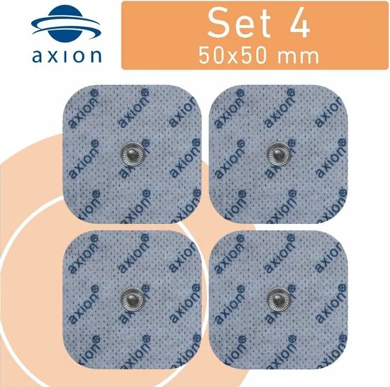 Axion - 4 Elektroden Pads 50x50 Mm - EMS En TENS - Herstel - Spier- En Gewrichtspijn - Zelfklevend - Afbeelding 4