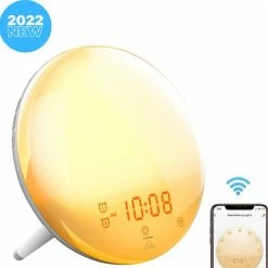 Lorem Wake Up Light Wekker Google Home Wekkerradio Nachtlampje Leeslamp – Zonsopkomst – Slaaptrainer – Smartphone – 2021