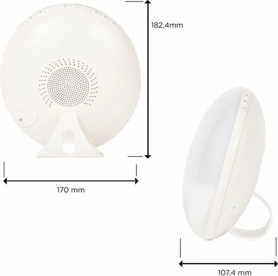 Silvergear Wake Up Light Wekker - Wekker Met Licht - Radio - Wit - Afbeelding 9