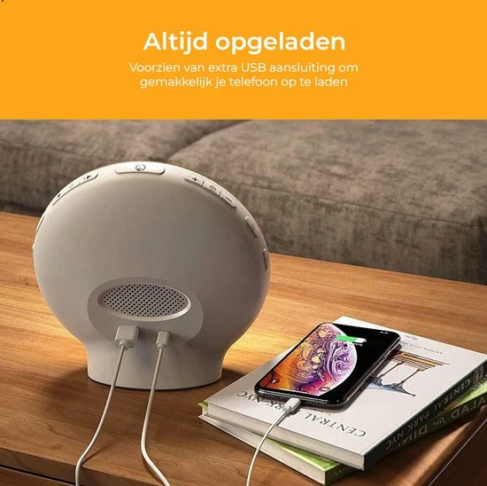 BrightLife Wake Up Light Wekker - Licht Wekker - Wekkerradio - 7 Kleuren - Afbeelding 10