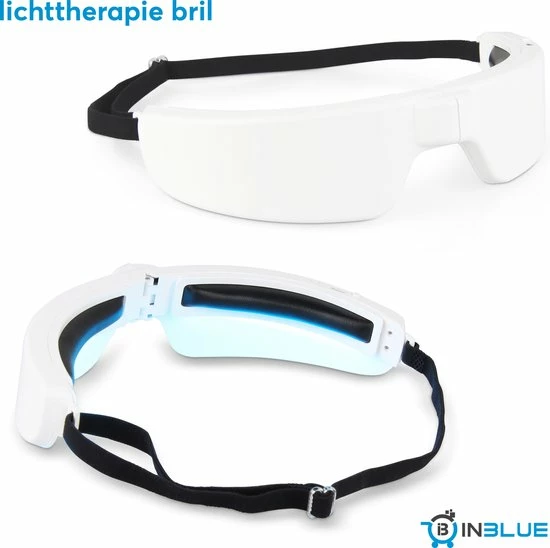 Inblue Lichttherapie Bril -Lichttherapiebril - Daglichtbril - Daglichtlamp - Daglicht Bril- Lichttherapielamp - SAD Daglichtbril - Zonlicht Lamp - SAD Lamp - Light Therapy Glasses - Blue Light Therapy - Afbeelding 3