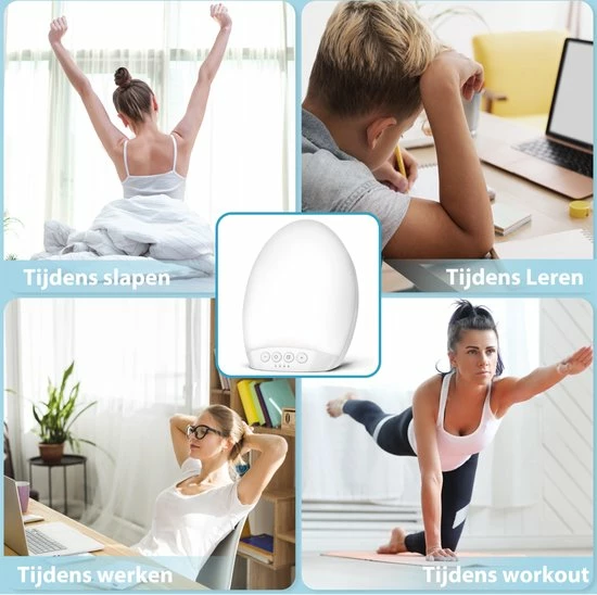 Curify? Daglichtlamp - Lichttherapielamp Incl. Timerfunctie + Gratis E-Book - Bureaulamp Voor Hobby En Werk - SAD Zonlicht Lamp - Afbeelding 6