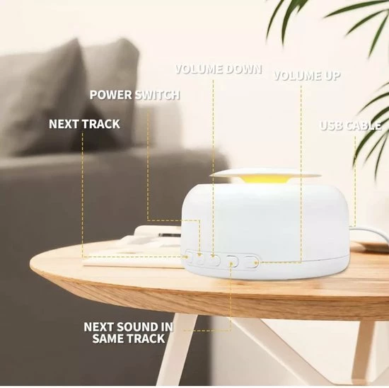 Geus Goods White Noise Machine - Witte Ruis Baby - Afbeelding 2