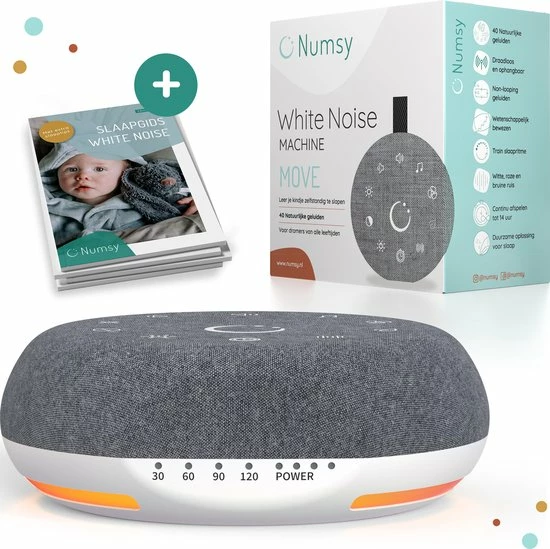 Numsy Move White Noise Machine Baby - Witte Ruis Machine 3 Numsy Move White Noise Machine Baby - Witte Ruis Machine