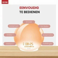 DistinQ Wake-Up Light ? Wifi Smart ? Wekkerradio Met Dubbele Wektijd ? Slaaphulp Met USB Aansluiting -Beurer store 550x549 13
