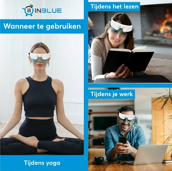 Inblue Lichttherapie Bril -Lichttherapiebril - Daglichtbril - Daglichtlamp - Daglicht Bril- Lichttherapielamp - SAD Daglichtbril - Zonlicht Lamp - SAD Lamp - Light Therapy Glasses - Blue Light Therapy - Afbeelding 2
