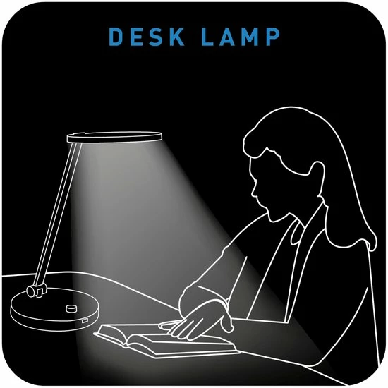 Daylight TriSun E36401 Lichttherapie Lamp - Dimbare Bureaulamp - Daglichtlamp - USB - Zwart - Afbeelding 7