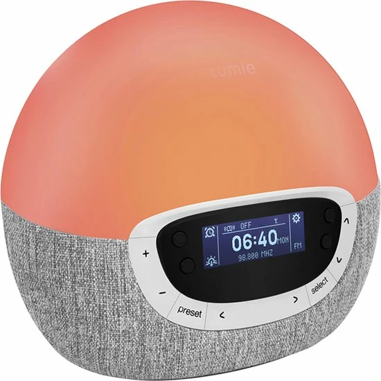 Lumie Bodyclock Shine 300 Wake-up Light Grijs - Afbeelding 3