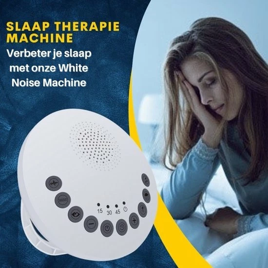 FBC Goods - White Noise Machine - Incl. Glow In The Dark Sterren En Planeten Stickers - White Noise Machine Baby - Slaap Therapie - Witte Ruis - White Noise - Slaap Geluidsmachine - Slaaphulp - Wit - Afbeelding 4