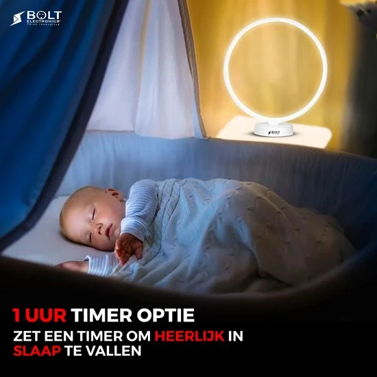 Bolt Electronics? Bolt Electronics ? Tafellamp ? Moodlamp ? Lichttherapielamp - Moodlight ? Daglichtlamp ? RGB Licht ? Wit - Afbeelding 3