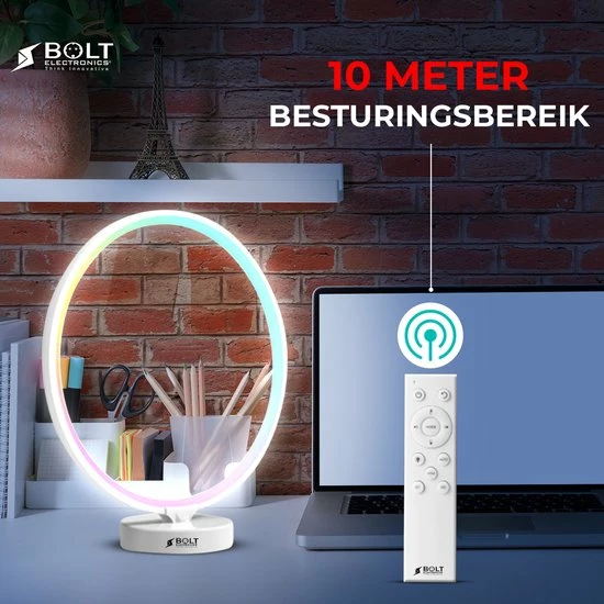 Bolt Electronics? Bolt Electronics ? Tafellamp ? Moodlamp ? Lichttherapielamp - Moodlight ? Daglichtlamp ? RGB Licht ? Wit - Afbeelding 5
