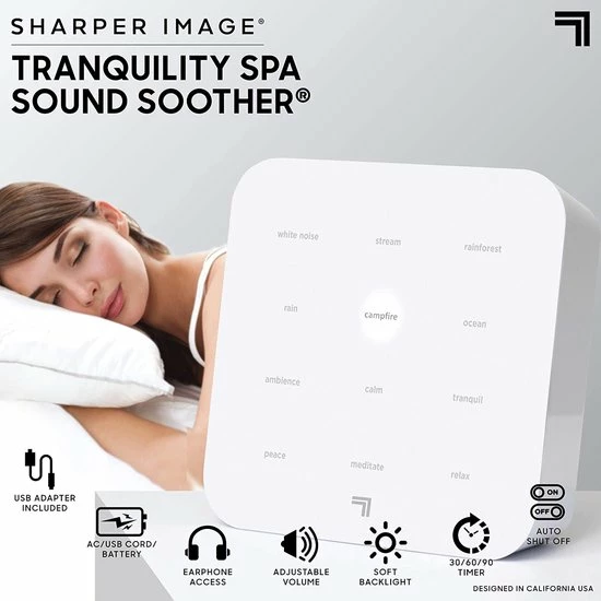 Sharper Image White Noise Machine - Slaaptrainer – Slaaphulp - Baby - Volwassenen - Afbeelding 7