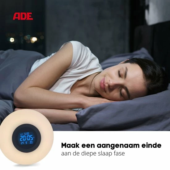 ADE? - Wake-Up Light - Wekkerradio Met Dagaanduiding - Kinderwekker 8 ADE? - Wake-Up Light - Wekkerradio Met Dagaanduiding - Kinderwekker - Afbeelding 6