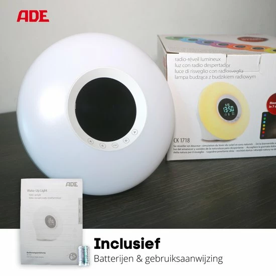 ADE? - Wake-Up Light - Wekkerradio Met Dagaanduiding - Kinderwekker 9 ADE? - Wake-Up Light - Wekkerradio Met Dagaanduiding - Kinderwekker - Afbeelding 7