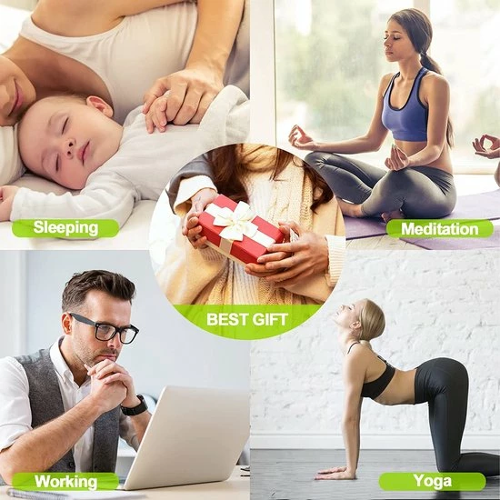 Zacro White Noise Machine- Met 28 Geluiden - Witte Ruis Machine - Slaap Geluidsmachine - Slaaphulp - Slaaptrainer - Voor Baby & Volwassenen - Wit - Afbeelding 5