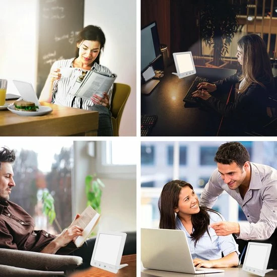 Vivid Green Daglichtlamp Met Gratis E-book - Lichttherapielamp - Lichttherapie -Sad Daglicht Lamp - Daglichtlampen - Winterdepressie - Energielamp - Afbeelding 6