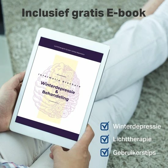 Vivid Green Daglichtlamp Met Gratis E-book - Lichttherapielamp - Lichttherapie -Sad Daglicht Lamp - Daglichtlampen - Winterdepressie - Energielamp - Afbeelding 7