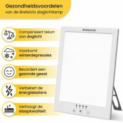 BrellaVio Happy Light Daglichtlamp - 12.000 LUX - Wit - LED Lichttherapie - Winterdepressie Bureaulamp - Daglicht Lamp - SAD Daylight Therapy - Hobby Lampen -Beurer store 550x550 186
