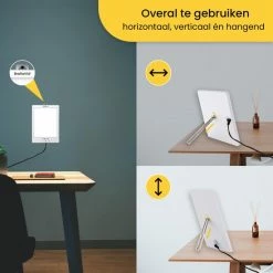BrellaVio Happy Light Daglichtlamp - 12.000 LUX - Wit - LED Lichttherapie - Winterdepressie Bureaulamp - Daglicht Lamp - SAD Daylight Therapy - Hobby Lampen -Beurer store 550x550 188