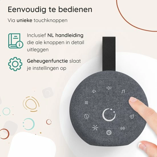 Numsy Move White Noise Machine Baby - Witte Ruis Machine 4 Numsy Move White Noise Machine Baby - Witte Ruis Machine - Afbeelding 2