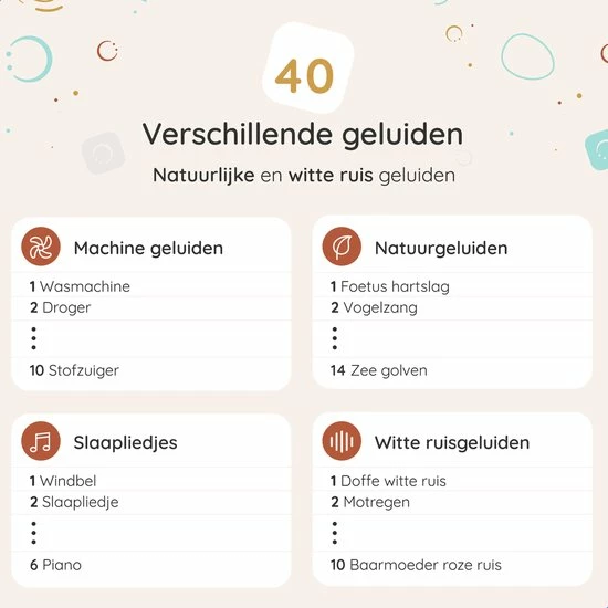Numsy Move White Noise Machine Baby - Witte Ruis Machine 10 Numsy Move White Noise Machine Baby - Witte Ruis Machine - Afbeelding 8