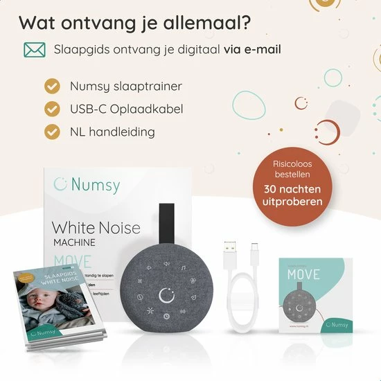 Numsy Move White Noise Machine Baby - Witte Ruis Machine 11 Numsy Move White Noise Machine Baby - Witte Ruis Machine - Afbeelding 9