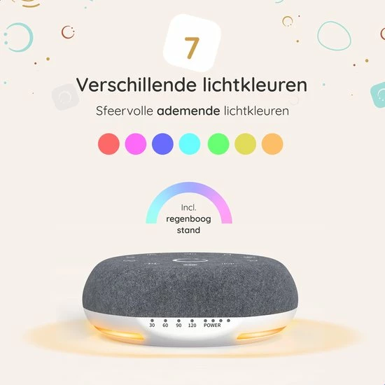 Numsy Move White Noise Machine Baby - Witte Ruis Machine 12 Numsy Move White Noise Machine Baby - Witte Ruis Machine - Afbeelding 10