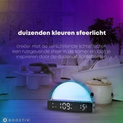 Boostiv Wake Up Light - Speaker Radio - Slaaphulpen - Bluetooth - Wekkerradio - Nachtlampje - Digitale Wekker - Wekker - Ambilight - Radio's -Beurer store 550x550 255