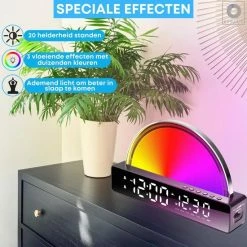 Boostiv Wake Up Light - Speaker Radio - Slaaphulpen - Bluetooth - Wekkerradio - Nachtlampje - Digitale Wekker - Wekker - Ambilight - Radio's -Beurer store 550x550 257