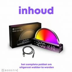 Boostiv Wake Up Light - Speaker Radio - Slaaphulpen - Bluetooth - Wekkerradio - Nachtlampje - Digitale Wekker - Wekker - Ambilight - Radio's -Beurer store 550x550 258