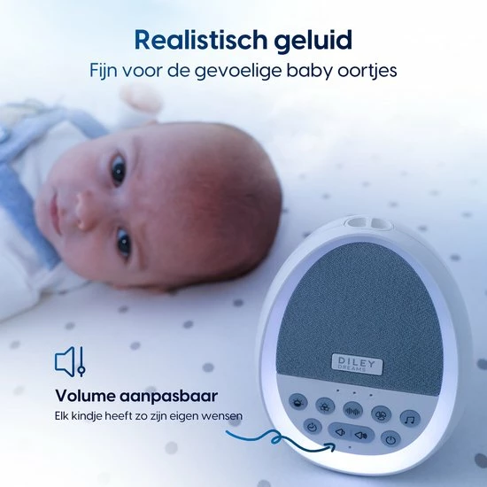 Diley Dreams? Diley Het Droom Ei Slaaptrainer ? White Noise Machine ? Muziek Doosje ? Witte Ruis Met LED Lampen - Afbeelding 2
