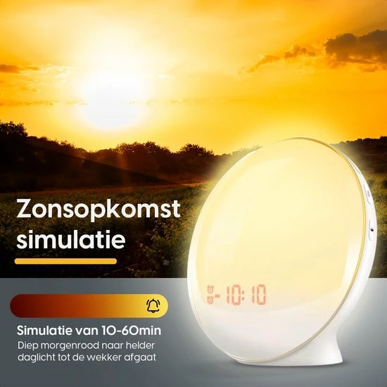 ProSova Wake Up Light - Slaaptrainer - Wekkerradio - Nachtlamp - Dubbele Wektijd - 7 Kleuren - USB aansluiting ProSova Wake Up Light - Slaaptrainer - Wekkerradio - Nachtlamp - Dubbele Wektijd - 7 Kleuren - USB Aansluiting -Beurer store 550x550 277