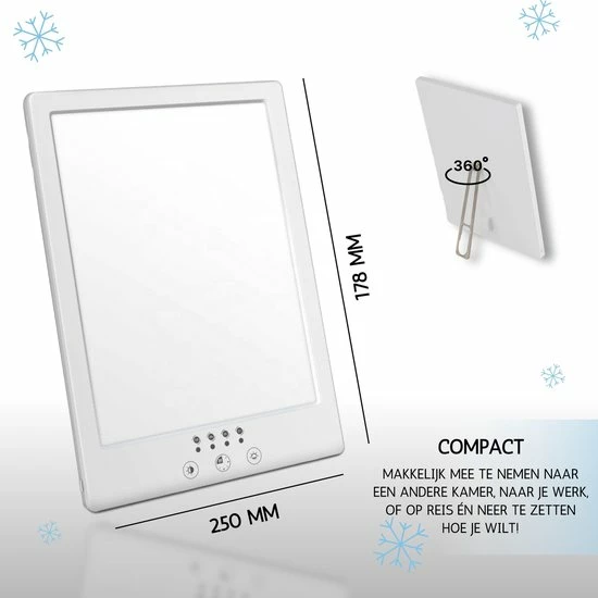 Merkloos Lichttherapie Daglichtlamp ? Lichttherapielamp ? SAD Lamp ? Energielamp Voor Hobby / Winterdepressie - Afbeelding 4