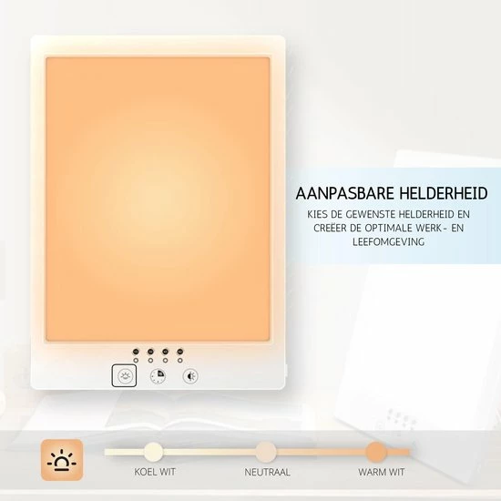 Merkloos Lichttherapie Daglichtlamp ? Lichttherapielamp ? SAD Lamp ? Energielamp Voor Hobby / Winterdepressie - Afbeelding 5
