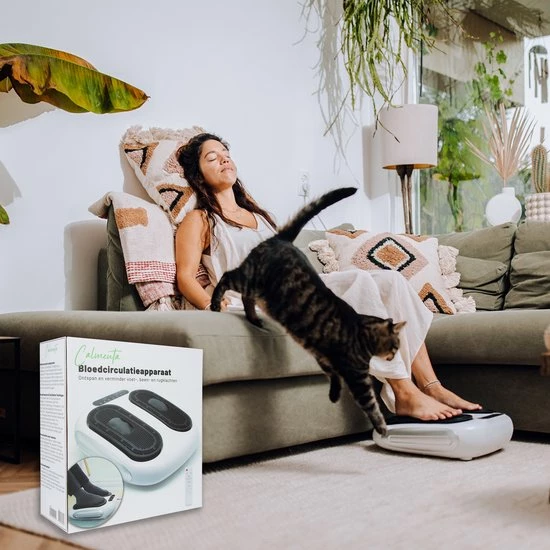 CALMENTA - Bloedcirculatieapparaat - Voor Benen, Voeten En Rug - Bloedsomloop Verbeteren - Voetmassage Apparaat - Beentrainer - Trilplaat - Bloedcirculatie Apparaat - Black Friday 2022 Deals - Afbeelding 9