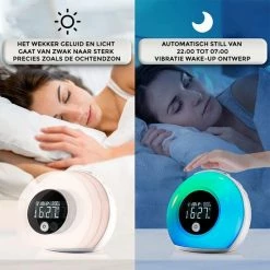 Nince Wake Up Light Van Hoge Kwaliteit - Wake Up Light Met Bluetooth - Digitale Wekker Met Nachtlampje -Beurer store 550x550 383