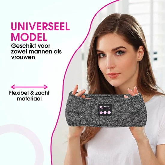 Mertira? Bluetooth Slaapmasker - Slaap Koptelefoon - Slaapmasker Bluetooth - Oogmasker Slaap - Slaaptrainer - Set - Roze - Afbeelding 4