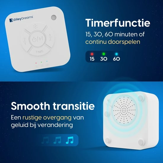 Diley Dreams? Diley Dreams Milky Slaaptrainer ? Witte Ruis ? White Noise Machine - Geschikt Voor Baby, Kinderen En Volwassen - Afbeelding 4