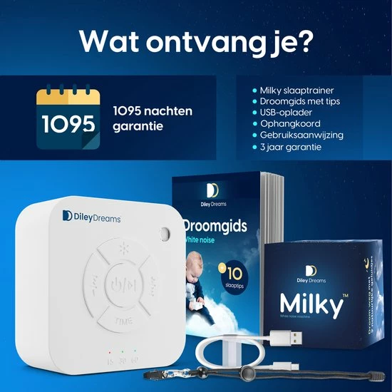 Diley Dreams? Diley Dreams Milky Slaaptrainer ? Witte Ruis ? White Noise Machine - Geschikt Voor Baby, Kinderen En Volwassen - Afbeelding 15