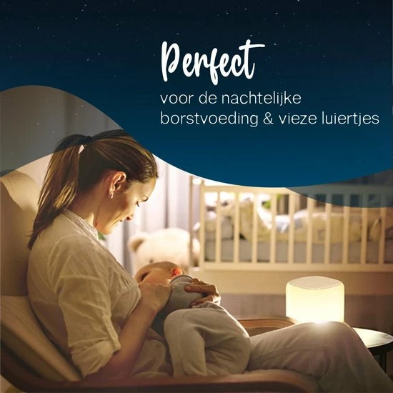 Clockity White Noise Machine - Slaaphulp - Nachtlampje Baby - Witte Ruis Baby - Nachtlampje Kinderen - White Noise Machine - Slaaphulp Met LED Verlichting En 34 Rustgevende Geluiden - Afbeelding 7