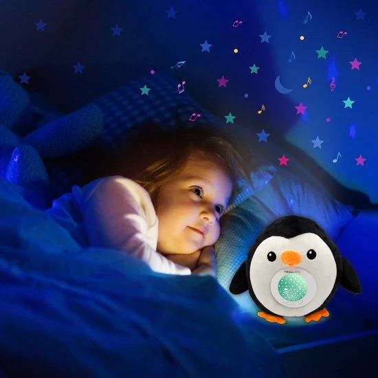 TrueLife Slaaptrainer En White Noise Machine En Sterrenprojector – Knuffel Pinguïn – Slaapgeluiden – Witte Ruis – Baby - Peuter - Afbeelding 8