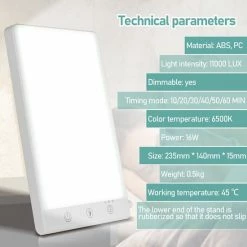 Alizendeh Daglichtlamp Lichttherapielamp Lichttherapie Energielamp - Tegen Winterdepressie - Winterdepressie Energylight-Sunlight SAD Light-6500K-11000 LUX-wit -Beurer store 550x550 660