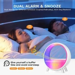 Global Goods GlobalGoods ® - Multifunctionele 5-in-1 Wake-up Light - Inclusief Nederlandse Handleiding - Wekkerradio - Bluetooth Speaker - Lichtwekker - Smart Clock - WiFi - Slaaptrainer - Slaaphulp - Noise Machine - Google Home | Amazon Alexa -Beurer store 550x550 666