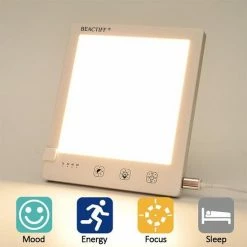 Beactiff Daglichtlamp Met Timer, Kleur En Sterkte Traploos Instelbaar, Lichttherapie-lamp/energielamp/ Winterdepressie Energylight-Energyup Sunlight LED SAD Light, Zonlicht Lamp 2.000 Tot 10.000 Lux -Beurer store 550x550 682