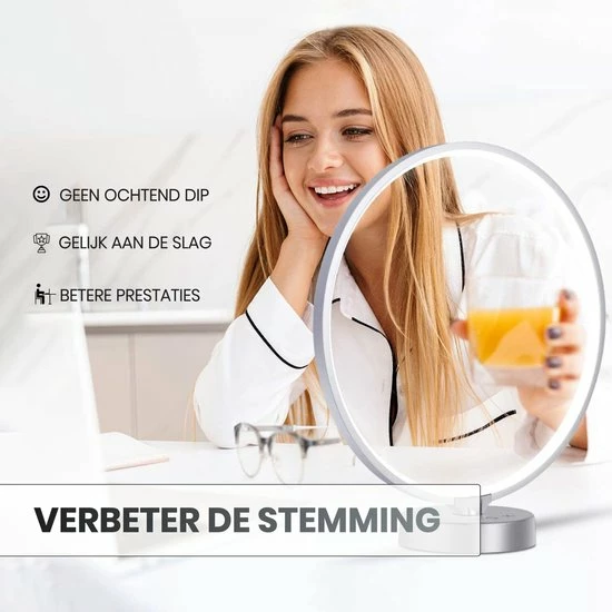 Lunixy? Premium Daglichtlamp - Bureaulamp - 10000 LUX - Timer - Zonsondergang Modus - 3 Kleuren - UV-vrij - Lichttherapie - Afbeelding 6