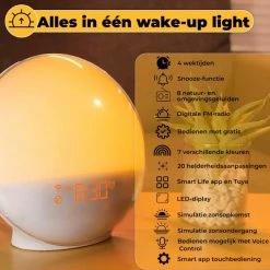 B-care Wake-up Light - Wifi Smart - Smart Life App - Lichtwekker - Wekkerradio - Slaaphulp - Digitale Wekker Met Lamp - Sfeerverlichting - FM-radio - Snooze Functie - 8 Natuurgeluiden - 2 Wektijden - 7 Kleuren - 20 Helderheidsaanpassingen 22 B-care Wake-up Light - Wifi Smart - Smart Life App - Lichtwekker - Wekkerradio - Slaaphulp - Digitale Wekker Met Lamp - Sfeerverlichting - FM-radio - Snooze Functie - 8 Natuurgeluiden - 2 Wektijden - 7 Kleuren - 20 Helderheidsaanpassingen -Beurer store 550x550 751