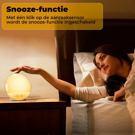 B-care Wake-up Light - Wifi Smart - Smart Life App - Lichtwekker - Wekkerradio - Slaaphulp - Digitale Wekker Met Lamp - Sfeerverlichting - FM-radio - Snooze Functie - 8 Natuurgeluiden - 2 Wektijden - 7 Kleuren - 20 Helderheidsaanpassingen 12 B-care Wake-up Light - Wifi Smart - Smart Life App - Lichtwekker - Wekkerradio - Slaaphulp - Digitale Wekker Met Lamp - Sfeerverlichting - FM-radio - Snooze Functie - 8 Natuurgeluiden - 2 Wektijden - 7 Kleuren - 20 Helderheidsaanpassingen - Afbeelding 10