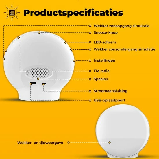 B-care Wake-up Light - Wifi Smart - Smart Life App - Lichtwekker - Wekkerradio - Slaaphulp - Digitale Wekker Met Lamp - Sfeerverlichting - FM-radio - Snooze Functie - 8 Natuurgeluiden - 2 Wektijden - 7 Kleuren - 20 Helderheidsaanpassingen 13 B-care Wake-up Light - Wifi Smart - Smart Life App - Lichtwekker - Wekkerradio - Slaaphulp - Digitale Wekker Met Lamp - Sfeerverlichting - FM-radio - Snooze Functie - 8 Natuurgeluiden - 2 Wektijden - 7 Kleuren - 20 Helderheidsaanpassingen - Afbeelding 11